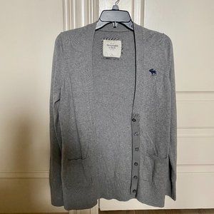 ABERCROMBIE Gray Cardigan, size M